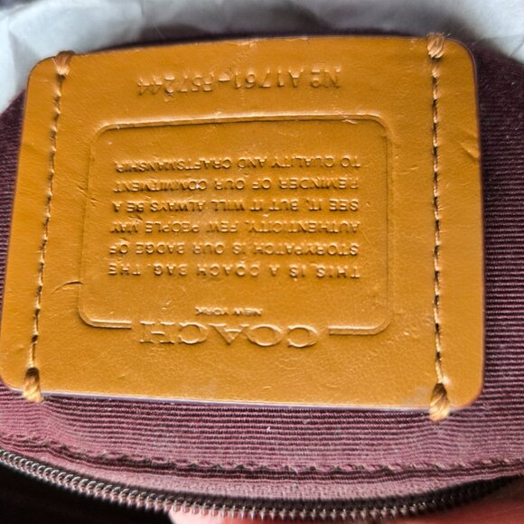 Coach Kelsey Satchel Jacquard Pink/Red - Picture 7 of 7